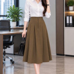 Chân váy xếp ly lửng LV204
