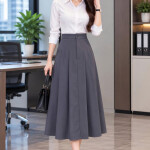 Chân váy xếp ly lửng LV208