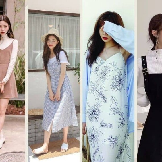 7 cách mix đồ với đầm suông chữ A chuẩn phong cách Hàn Quốc