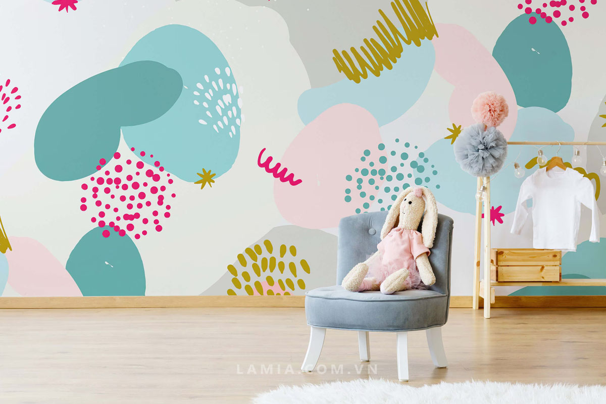 giay dan tuong mau pastel
