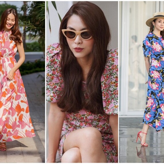Các mẫu váy hoa nhí dáng dài nổi bật cho bạn thêm sang chảnh