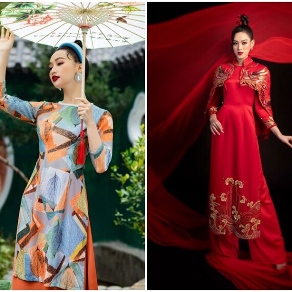 Xu hướng áo dài cách tân 2023 đẹp, thanh lịch và trẻ trung