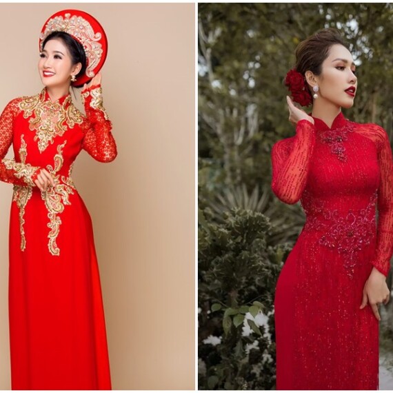 Chiêm ngưỡng 5 mẫu áo dài gấm sang trọng, thanh lịch 2023