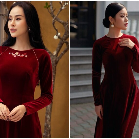 Mẹo mặc áo dài nhung đẹp nhất cho phái nữ