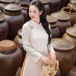 Áo dài AD281 - QD051 cách tân  LẺ ÁO KHÔNG CÓ QUẦN