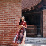 Áo dài cách tân 4 tà phối tay lỡ AD224 (LẺ ÁO)