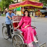 Áo dài cách tân cổ 3 phân tà ngắn AD194