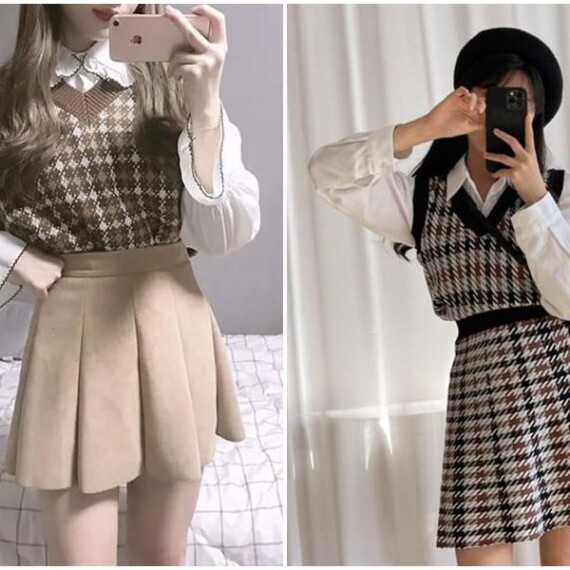 Bí quyết cho nàng mặc đẹp với áo len phối sơ mi cực tuyệt