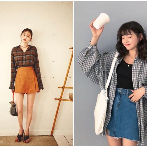 5 cách phối đồ với áo sơ mi kẻ caro nữ chuẩn fashion star