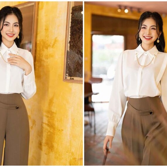 9 kiểu áo sơ mi nữ đẹp nhất hiện nay chị em không thể bỏ qua