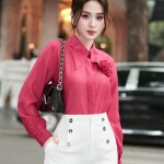 Quần cạp  cao phối khuy kèm túi LQ133
