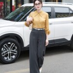 Quần ống rộng dáng suông LQ129