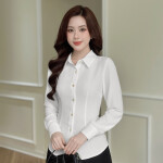 Sơ mi cổ Đức LA529 chiết eo nhẹ
