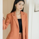 Áo vest công sở nữ LE162 màu cam (CHỈ CÒN ÁO)