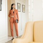 Áo vest công sở nữ LE162 màu cam (CHỈ CÒN ÁO)