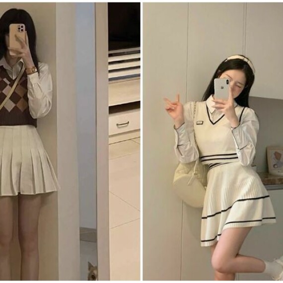 11 cách mix đồ với chân váy tennis đẹp trẻ trung hack dáng