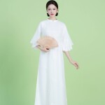 Áo dài Sương Mai NGO003-QT03 thương hiệu ÁO DÀI NGƠ