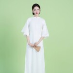 Áo dài Sương Mai NGO003-QT03 thương hiệu ÁO DÀI NGƠ