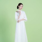 Áo dài Sương Mai NGO003-QT03 thương hiệu ÁO DÀI NGƠ