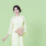 Áo dài Mộc Nhiên NGO033 QT004 thương hiệu ÁO DÀI NGƠ