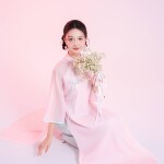 Áo dài Thanh Yên NGO036 - QT011 thương hiệu ÁO DÀI NGƠ