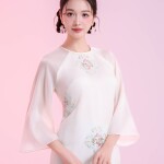 Áo dài Cát Tường NGO039 - QT010 thương hiệu ÁO DÀI NGƠ