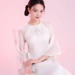 Áo dài Cát Tường NGO039 - QT010 thương hiệu ÁO DÀI NGƠ