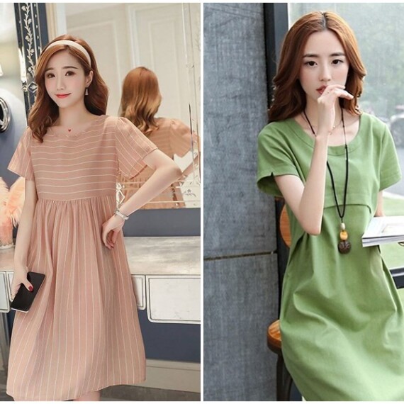 4 mẫu đầm bầu công sở Hàn Quốc siêu đẹp đôn tim chị em văn phòng