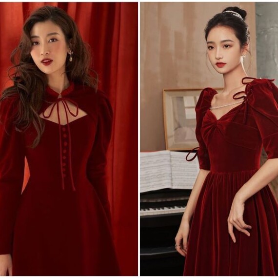 Đầm nhung - sự lựa chọn hoàn hảo cho nàng thêm sang trọng