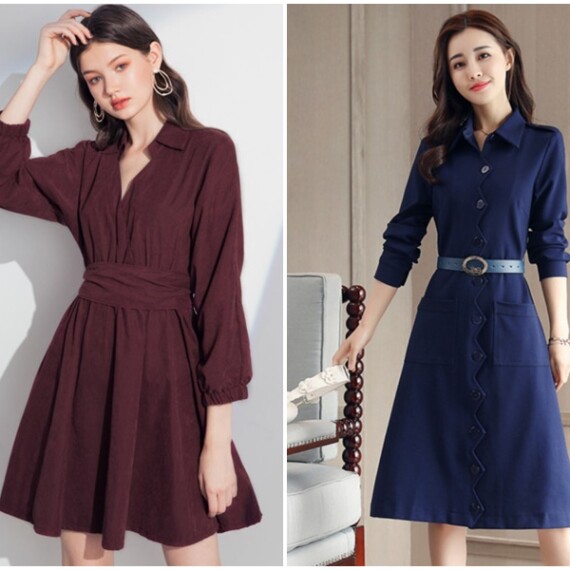 10 mẫu đầm sơ mi đẹp, trẻ trung dành cho các nàng công sở