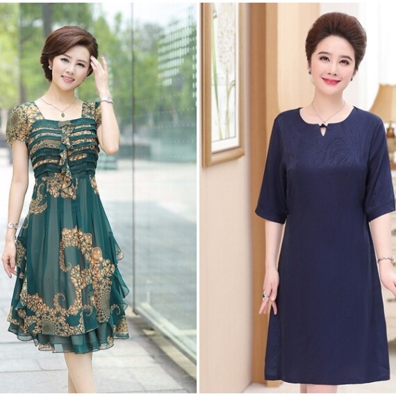 5 mẫu đầm trung niên cao cấp đẹp và sang trọng nhất hiện nay