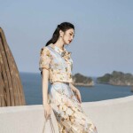 Sơ mi phối chân váy dáng xòe SET022 (Lẻ áo/váy)