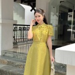 Chân váy chữ A dáng xòe SET056