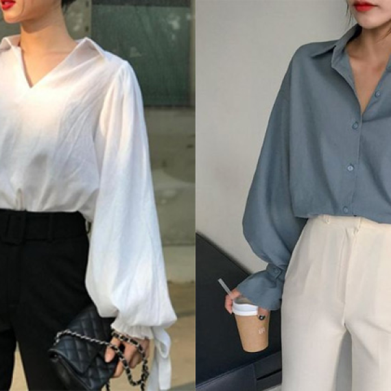 10 cách phối đồ với áo sơ mi form rộng cực xinh như sao Hàn