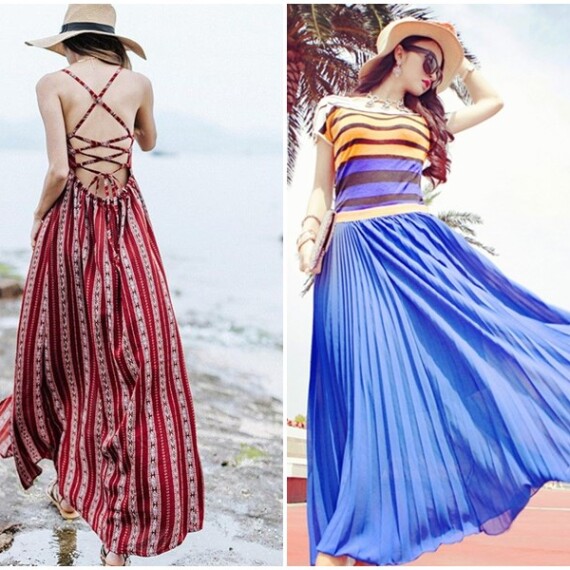 14 mẫu đầm maxi biển thướt tha, duyên dáng cho mùa du lịch