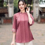 LẺ Áo pháp phục lụa phối cổ 3 phân PP030