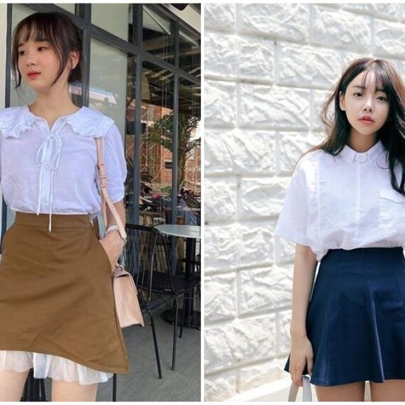 Các mẫu áo sơ mi nữ ngắn tay hot trend 2023