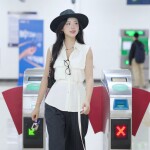 Áo sơ mi nữ LA513 sát nách phối đai năng động