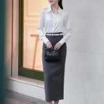 Chân váy midi LV183 dáng ôm dài thon gọn