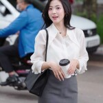 Chân váy midi LV183 dáng ôm dài thon gọn