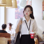 Áo sơ mi LA502 dáng basic nhẹ nhàng