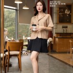 Áo ký giả tay cộc phối túi KG001