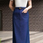 Áo thun tay cộc cổ thủy thủ phối hoa cài ngực LA466