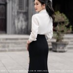 Áo sơ mi nữ cổ xếp ly nơ LA333 (KHÁCH MUA VUI LÒNG INB CHỌN MÀU)