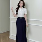 Chân váy LV177 dáng dài thanh lịch