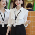 Áo sơ mi LA460 tay dài dáng rộng trẻ trung năng động