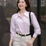 Áo sơ mi LA511 dáng basic thanh lịch