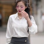 Áo sơ mi trắng cổ Đức LA539