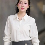 Áo sơ mi trắng cổ Đức LA539