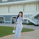 Sơ mi nữ phối chân váy dáng dài SET041 (BÁN LẺ ÁO/CHÂN VÁY)